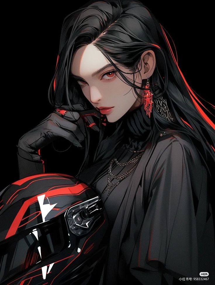 Anime Biker Girl Image