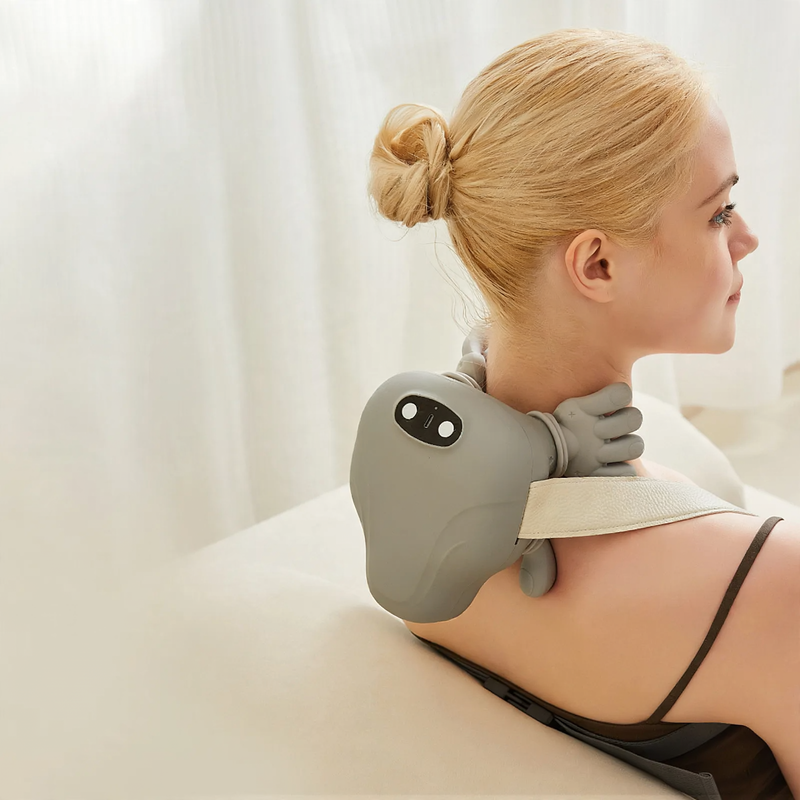 Neck massage device with heat function, model YZ-1886