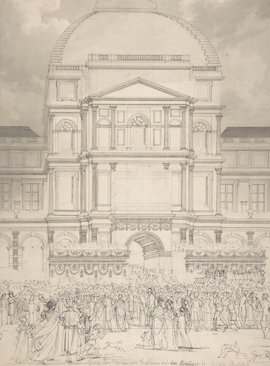Crowd in Front of the Tuileries Palace During the Wedding of Napoleon to Marie L
