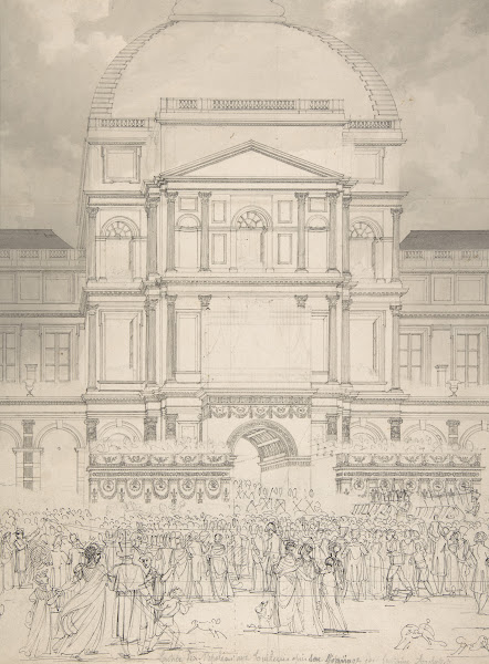 Crowd in Front of the Tuileries Palace During the Wedding of Napoleon to Marie L