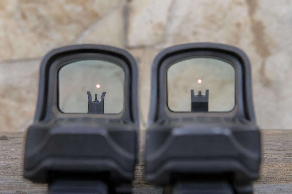 absolute vs lower-third co-witness BUIS for AR-15 iron sights zeroing