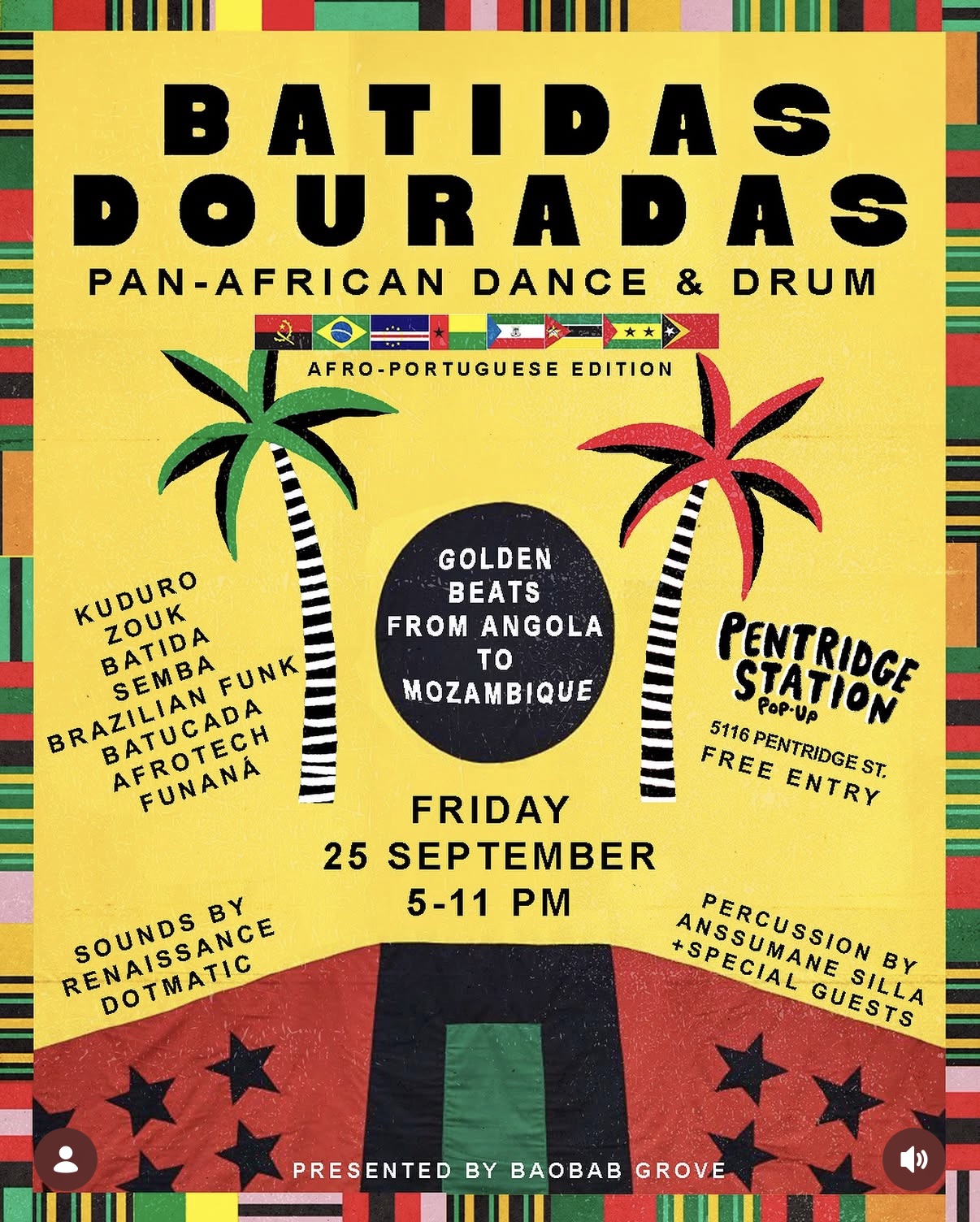 Flyer for Batidas Douradas