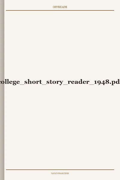 college short story reader 1948