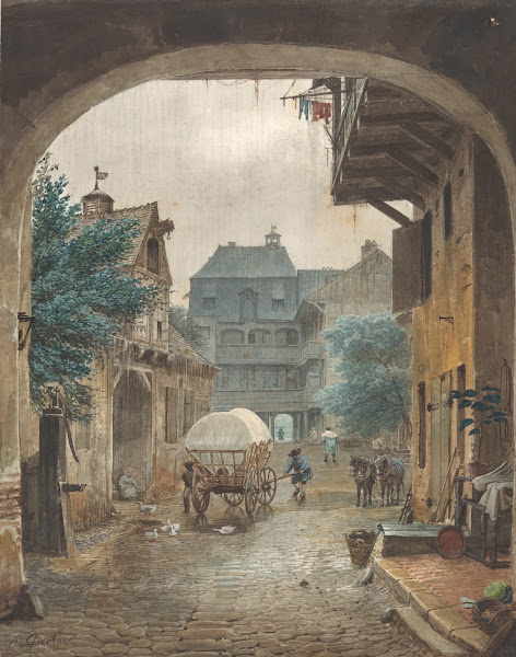 View into the Courtyard of an Inn at Colmar 182177