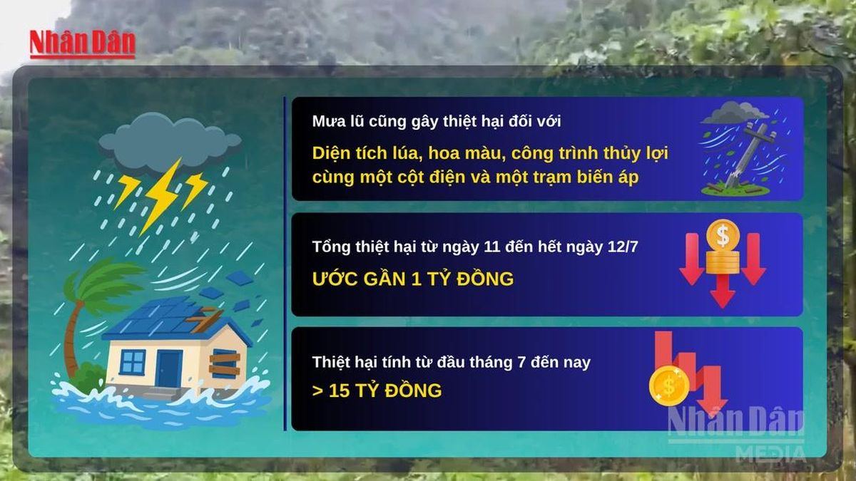 [Video] Mưa lớn tiếp tục gây thiệt hại tại Điện Biên, tổng thiệt hại vượt 15 tỷ đồng - Báo Nhân Dân