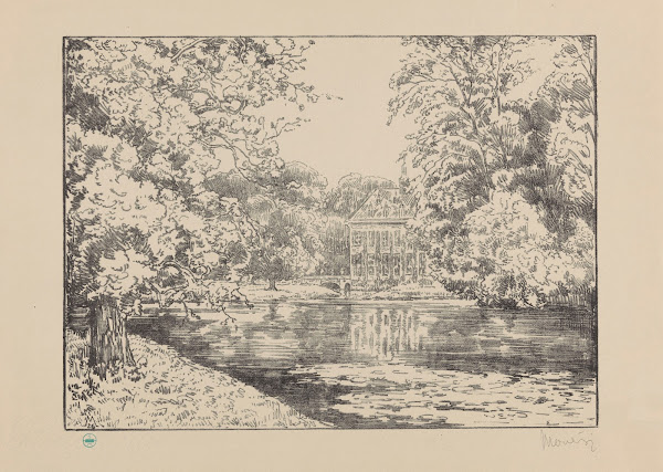 Kasteel Duivenvoorde aan vijver Duivenvoorde II 1929