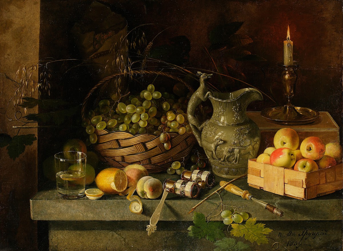 Still life with a lorgnette 1839