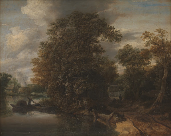 Landscape by a River In the Background a Limekiln 1640  1678