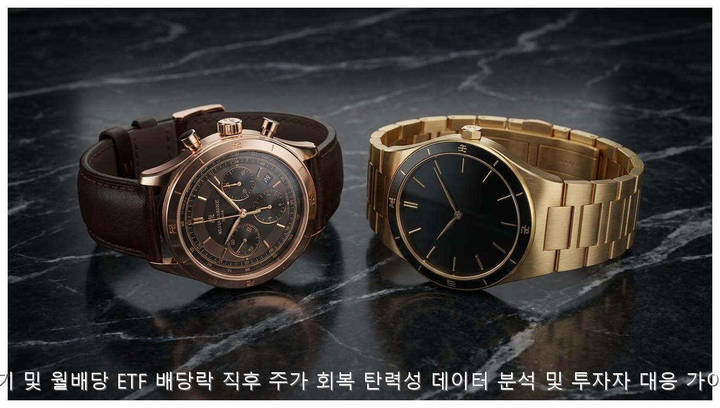 분기 및 월배당 ETF 배당락 직후 주가 회복 탄력성 데이터 분석 및 투자자 대응 가이드 핵심 안내 및 분석 인포그래픽 (3)