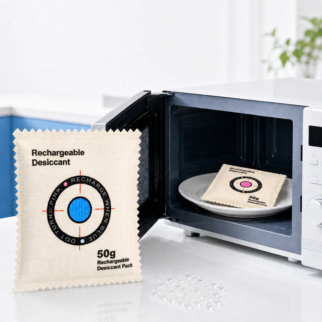 Silikon-Entfeuchtungsbeutel für Schränke und Schuhe, 50g