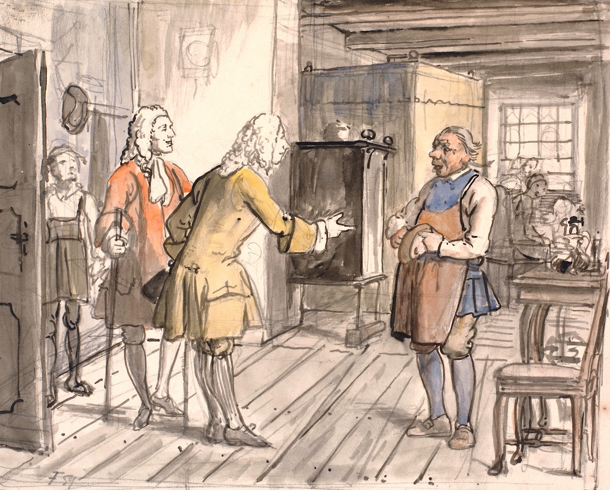Rådsherrernes lykønsknings visit Den politiske kandestøber 1845