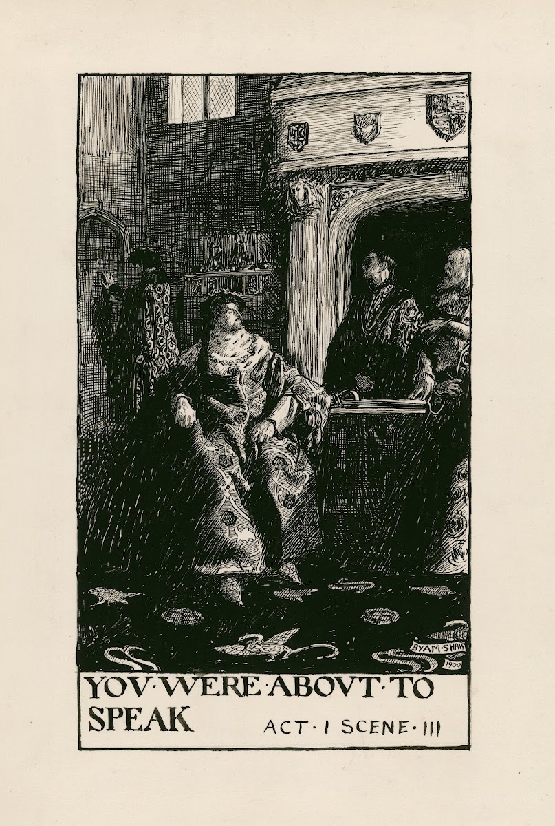 Henry IV part 1 You were about to speak Act I Scene III 1900