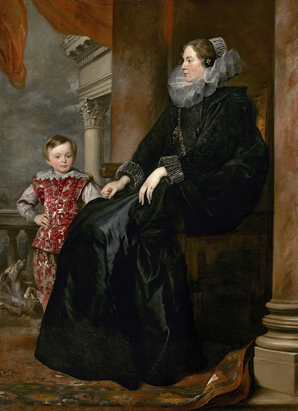 A Genoese Noblewoman and Her Son c 1626