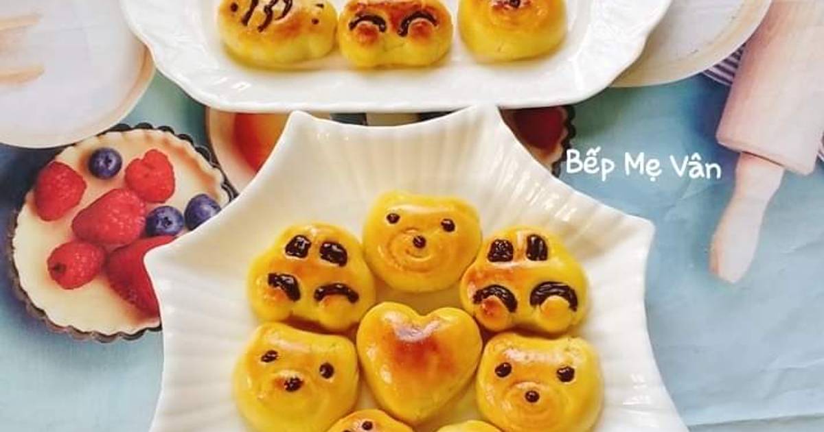 Bánh dứa Đài Loan hình thú.🐟🐻