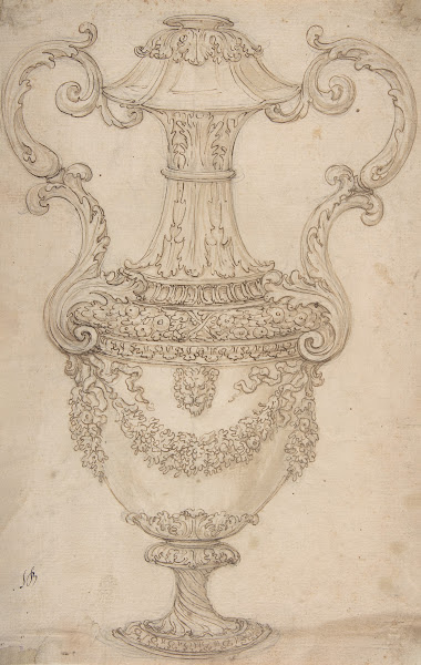 Design for a Vase with Handles Decorated with a Festoon 16521725