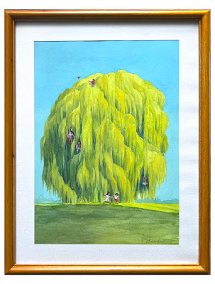 Original Watercolor Painting "The Giant Dedalu"