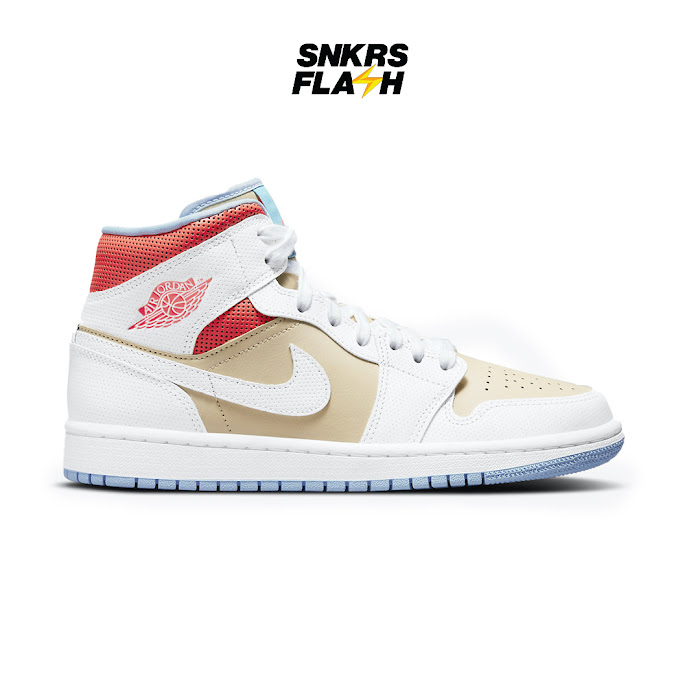 AIR JORDAN 1 MID SE SESAME WHITE - CZ0774200