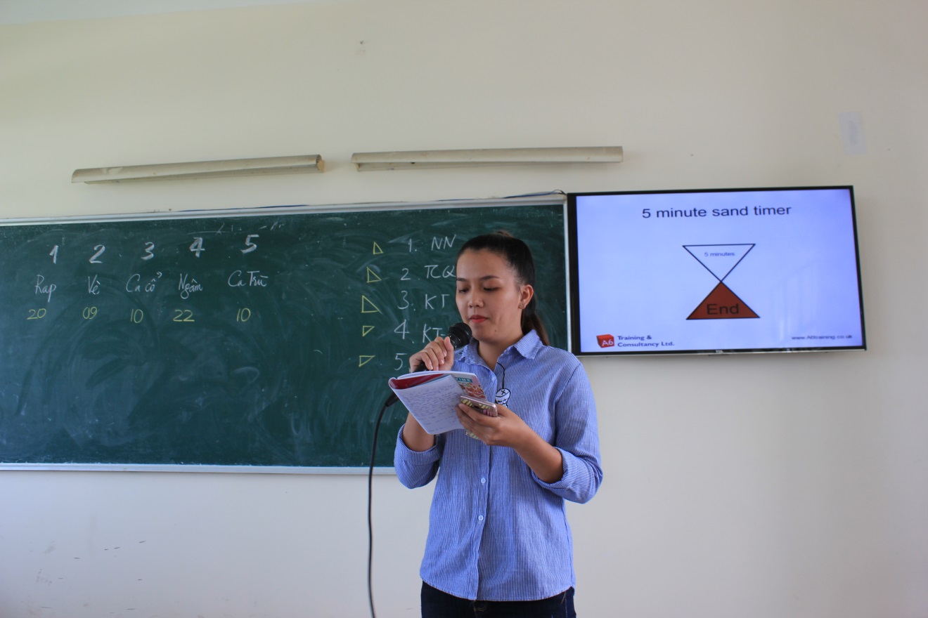 Đoàn viên tự tin tham gia thảo luận tại buổi tập huấn
