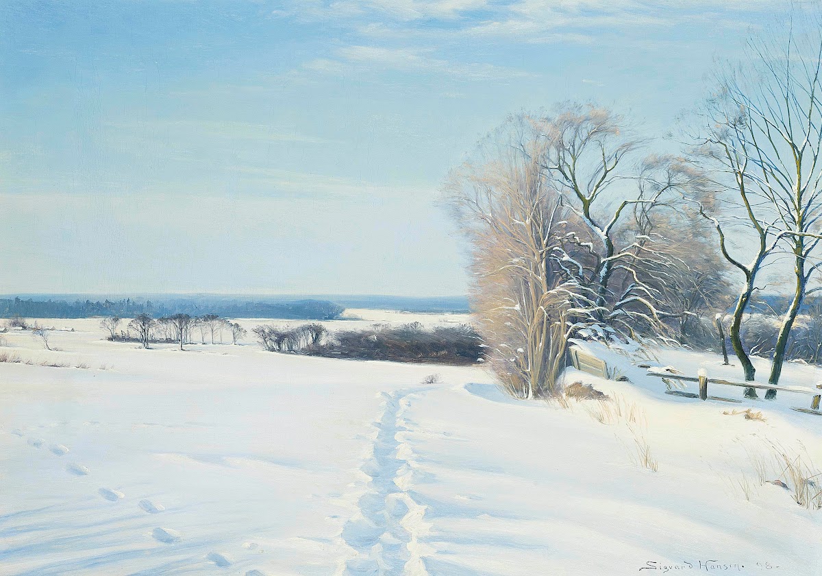 Footprints In The Snow 1898