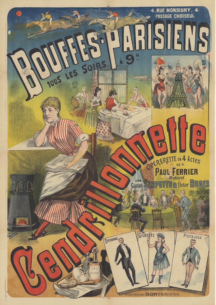Bouffes Parisiens Cendrillonnette opérette en 4 actes 1888 1894