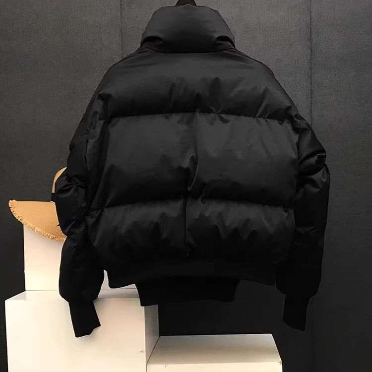 Men's winter jacket, stand-up collar, padded, short