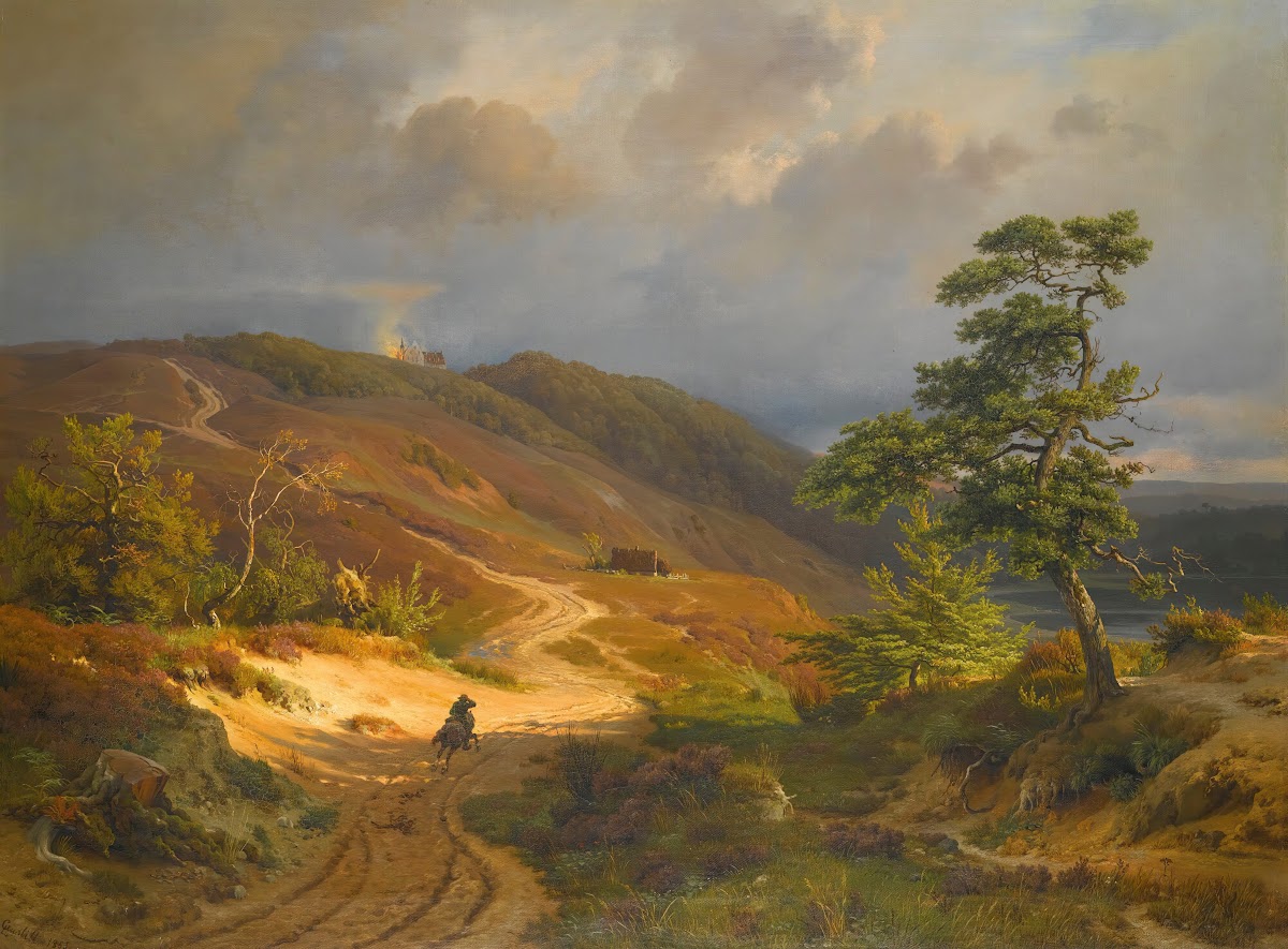 Rider In A Landscape 1853