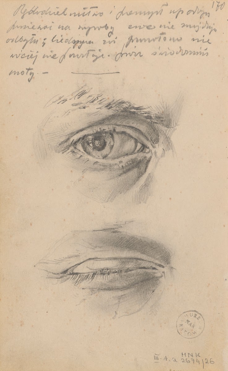 Sketches of an eye 1887 1888