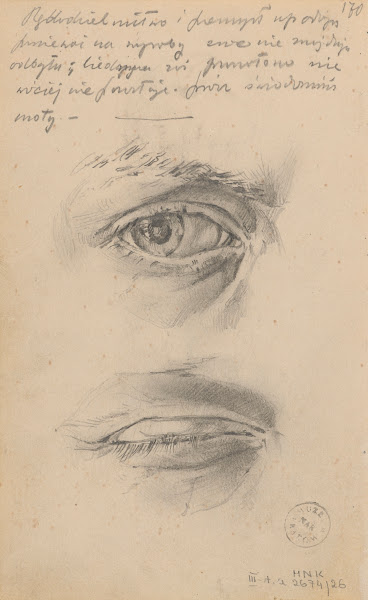 Sketches of an eye 1887 1888
