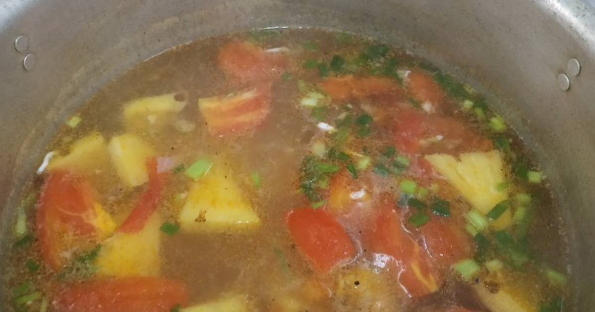 Canh cá mờn thơm cà
