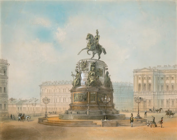 Monument To Nicholas I St Isaacs Square 1857