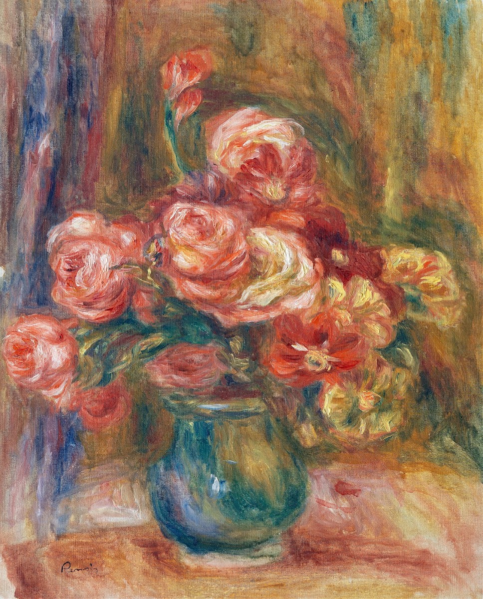 Vase of Roses c 1890 1900