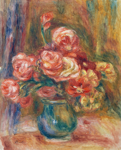 Vase of Roses c 1890 1900