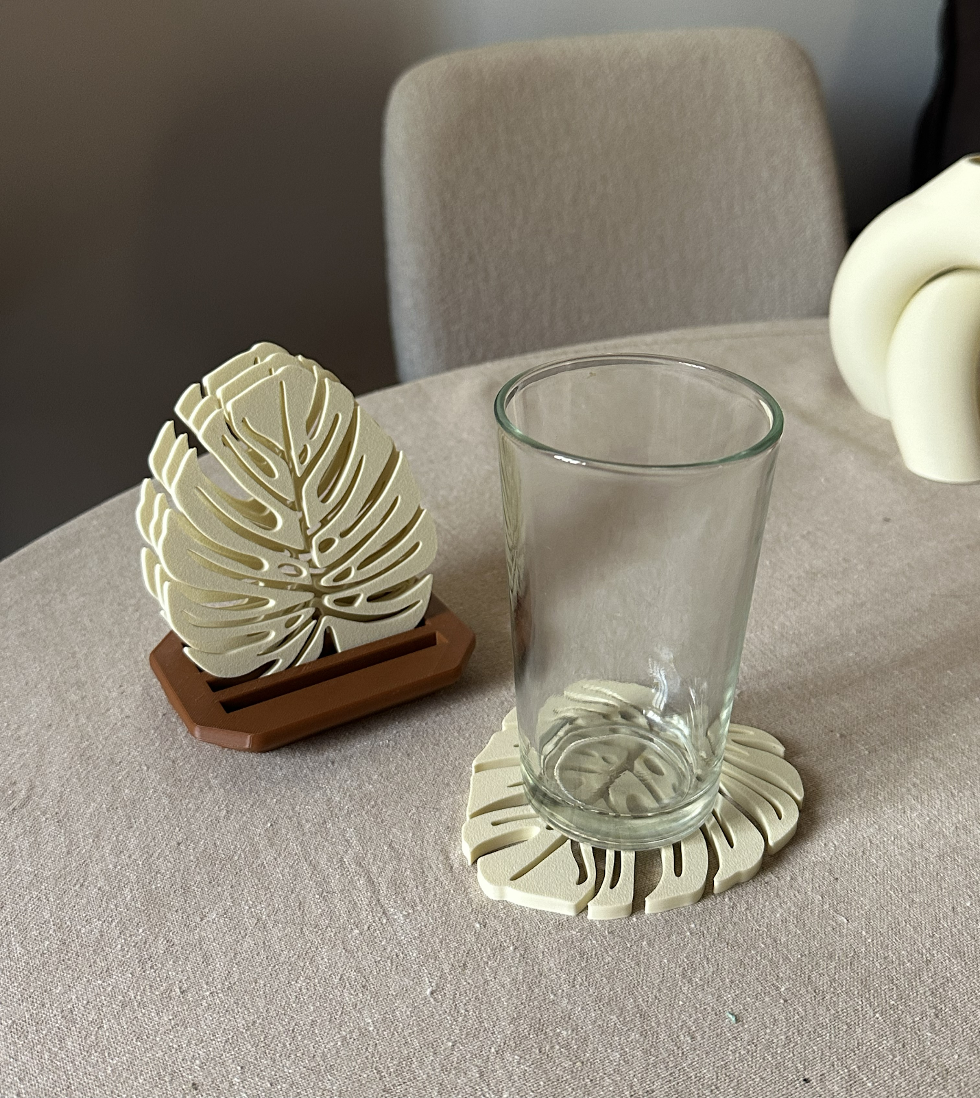 Set 4 posavasos Monstera