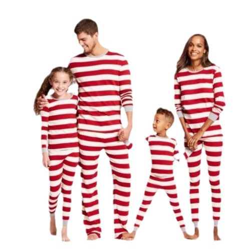 Family Pajama Set, striped, festive