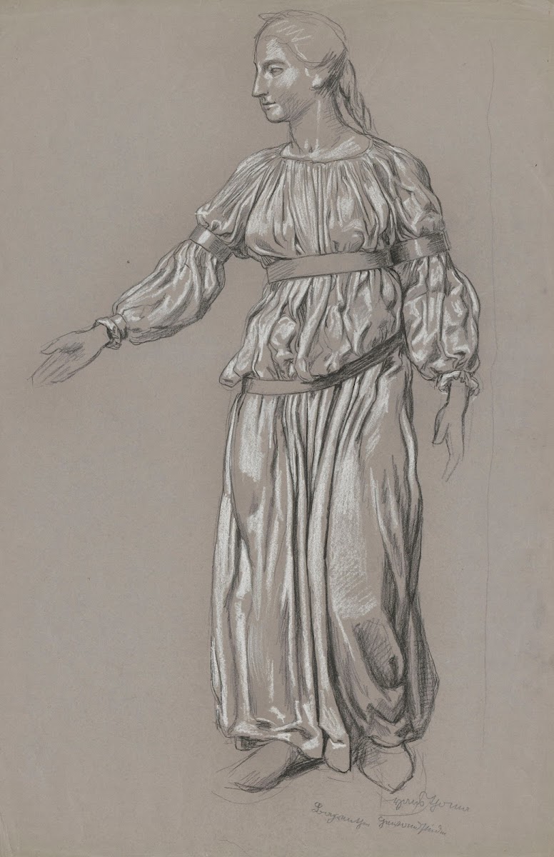 Design for Freyjas costume 1895