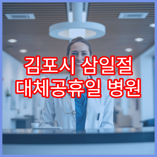 김포시 삼일절 대체공휴일 병원 연휴 진료 눈통증 상담 가능