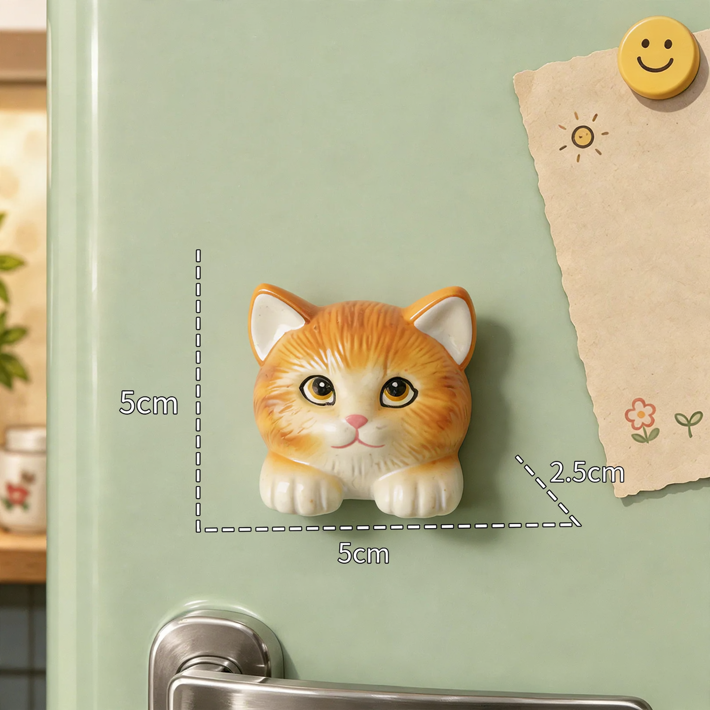 3D Animal Magnets made of resin, cute designs