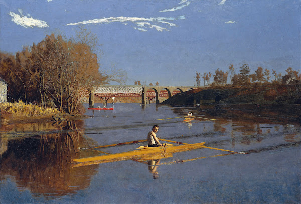 The Champion Single Sculls Max Schmitt in a Single Scull 1871
