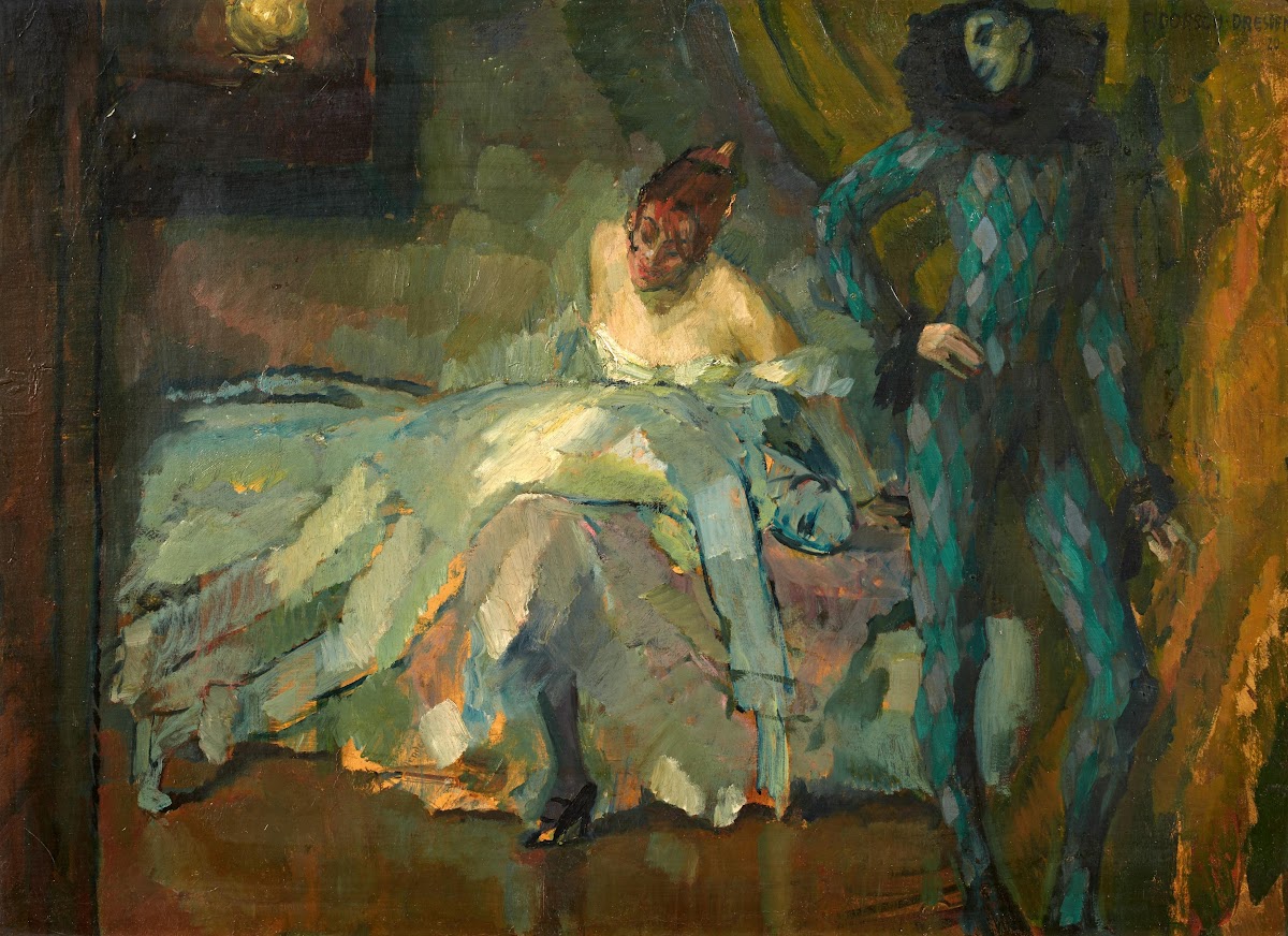 Theater Scene with Pierrot 1920