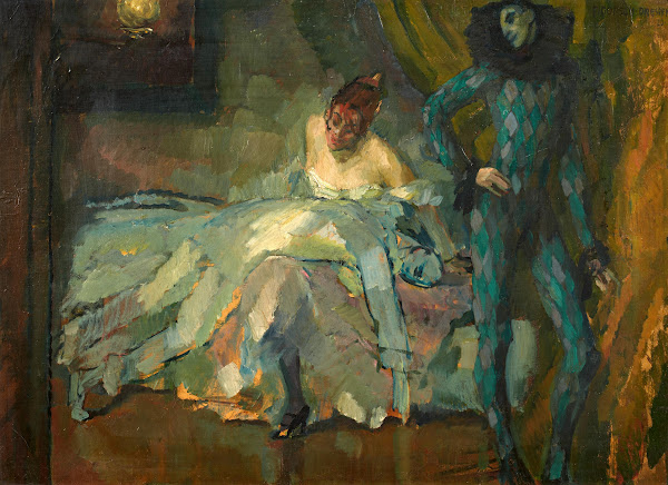 Theater Scene with Pierrot 1920