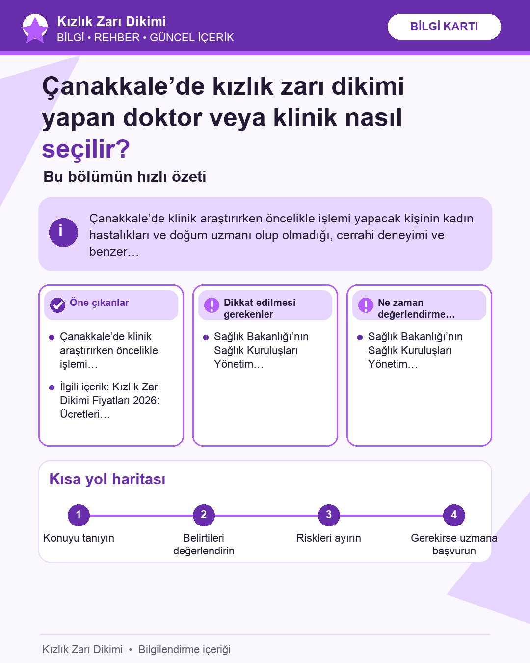 Çanakkale’de kızlık zarı dikimi yapan doktor veya klinik nasıl seçilir?