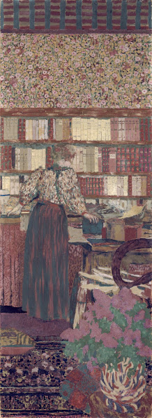 Personnages dans un intérieur Le choix des livres 1896