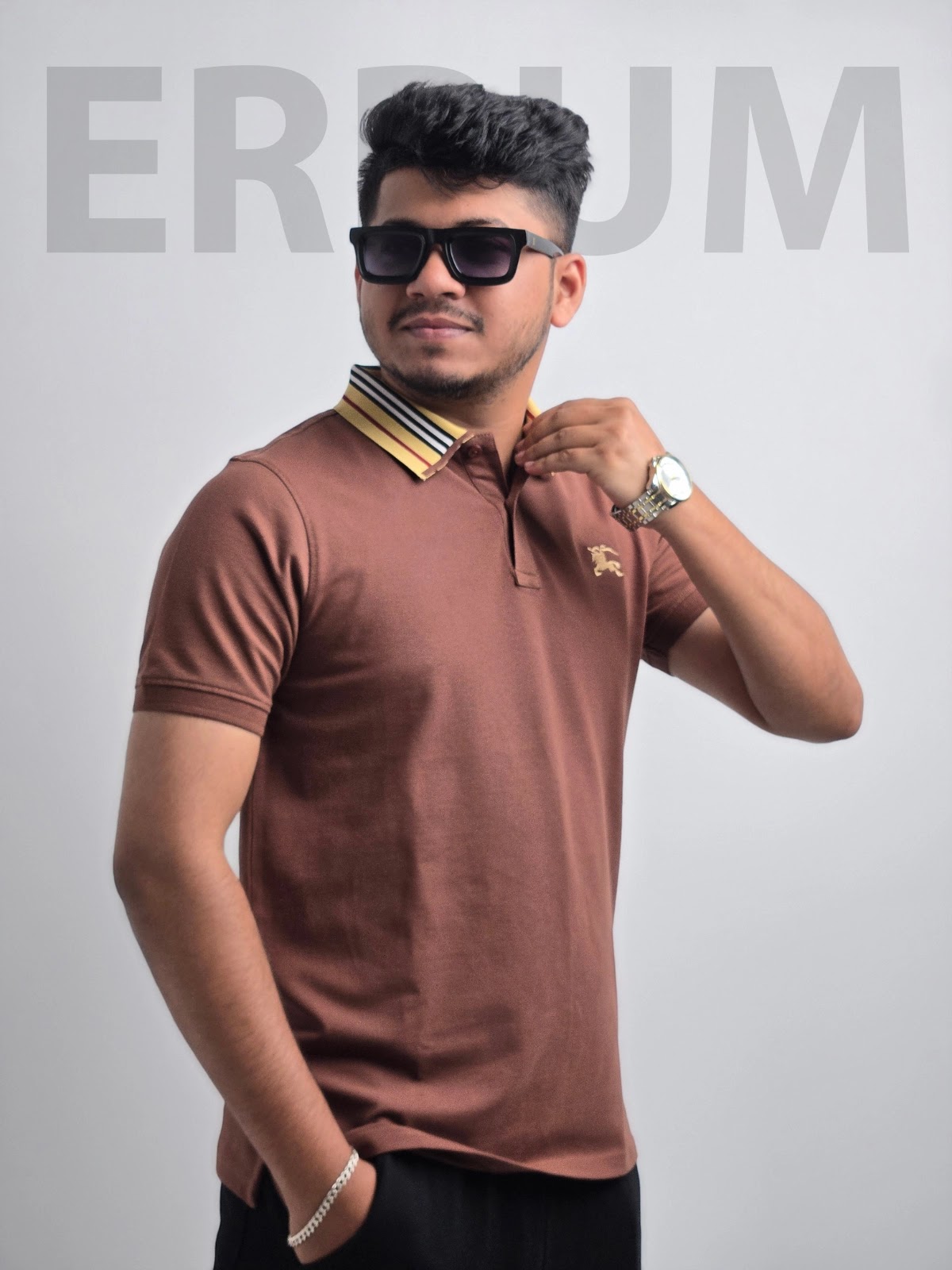 Burberry Polo - Coffee