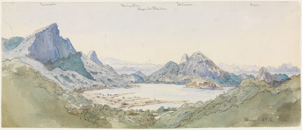 Brasilianische Gebirgslandschaft am Meer 1861