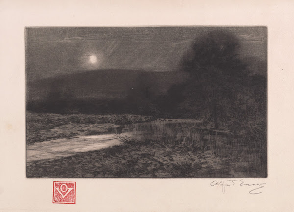 Moonrise on the River Dochray Scotland