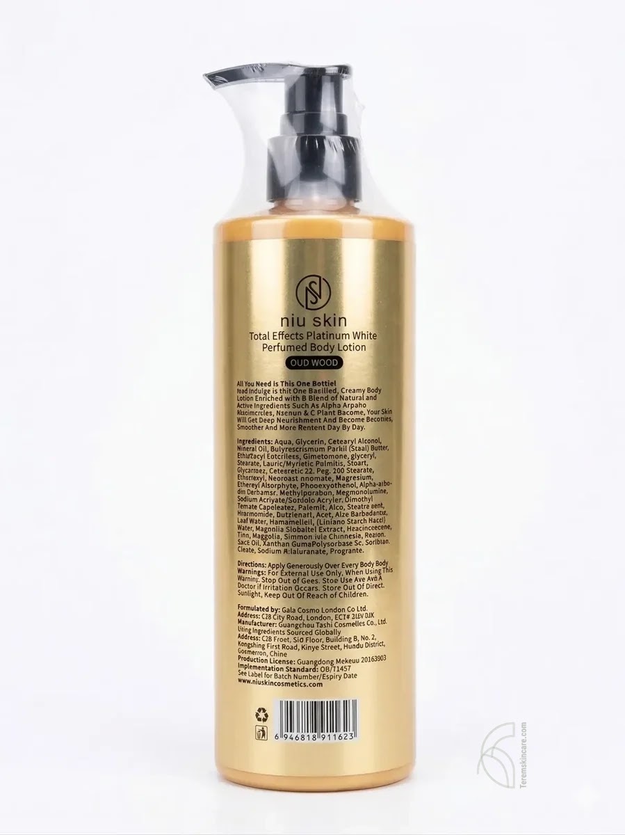 Niu Skin Total Effects Platinum White Perfumed Body Lotion