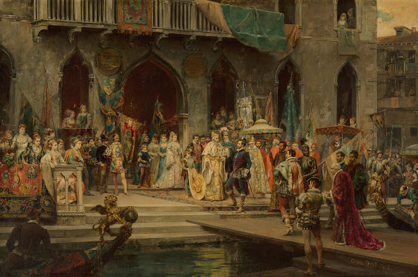 Henri III reçu par le doge Muccinigo au palais Foscari
