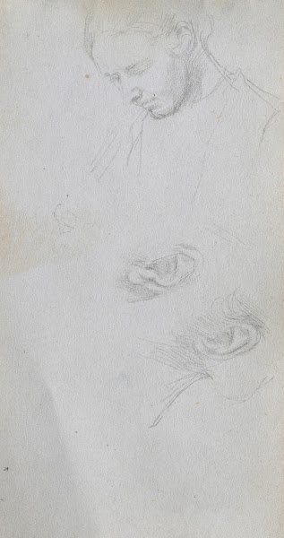 Study of a Face ears 1860s