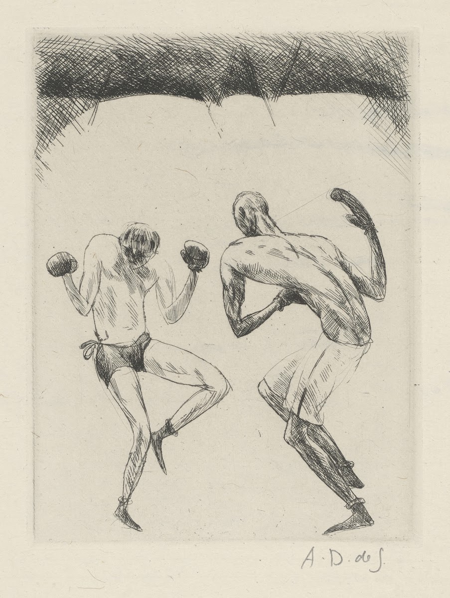 Tableau de la boxe illustré de 29 gravures à leau forte pl 58 1923