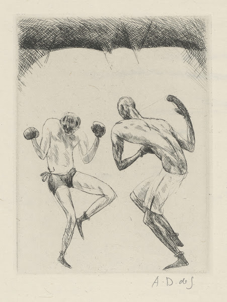 Tableau de la boxe illustré de 29 gravures à leau forte pl 58 1923